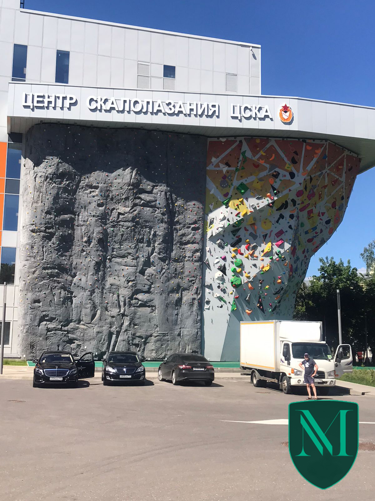 Фасад центра скалолазания ЦСКА